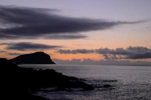 une le coucher du soleil vue photo