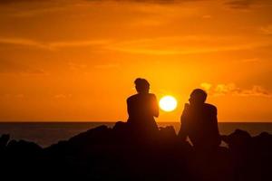 magnifique lever du soleil vue photo