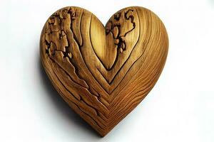 incroyable cœur forme sur bois photo