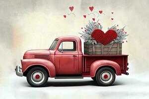 original Valentin livraison un camion imprimable photo