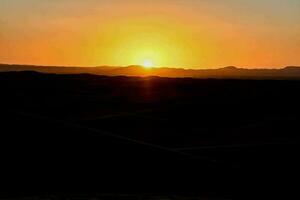vue panoramique sur le coucher du soleil photo