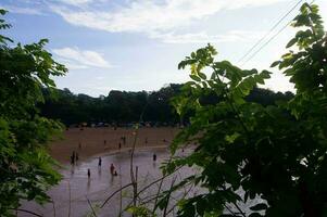 balekambang plage paysage dans malang, Indonésie photo