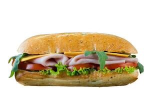 sandwich isolé sur blanc photo