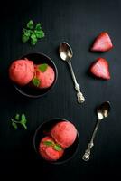 fraise fait maison dessert photo