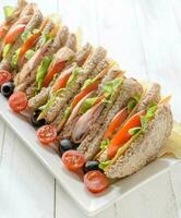 club pain grillé des sandwichs photo