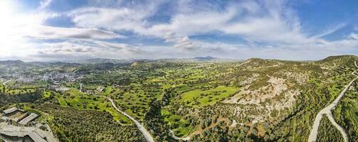 panoramique vue de le collines photo