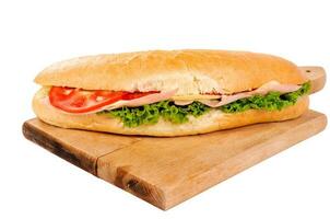 sandwich avec jambon et fromage photo