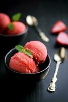 fraise fait maison dessert photo