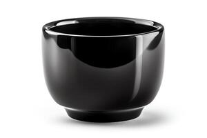 noir tasse isolé sur blanc Contexte. ai généré photo