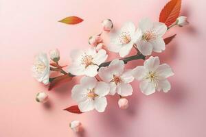 printemps Sakura fleurs saison. produire ai photo