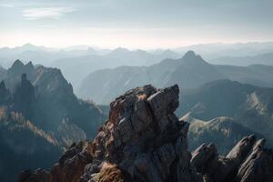 vide pierre Roche Montagne génératif ai photo