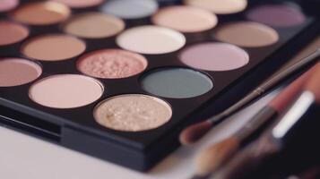 maquillage palette. illustration ai génératif photo