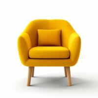 moderne fauteuil isolé. illustration ai génératif photo