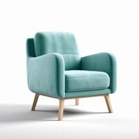 moderne fauteuil isolé. illustration ai génératif photo