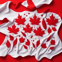 toutes nos félicitations conception Canada journée génératif ai photo