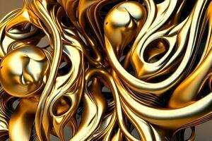 d'or Couleur texturé Contexte avec bokeh effet photo