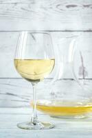 verre de vin blanc photo