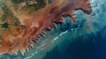 laquais image de une côte dans Espagne. Créatif Ressource, ai généré photo