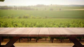 une français vignoble sert comme le assombri fondation pour un purifier en bois tableau. Créatif Ressource, ai généré photo