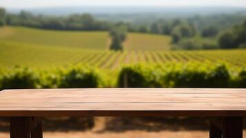 une français vignoble sert comme le assombri fondation pour un purifier en bois tableau. Créatif Ressource, ai généré photo