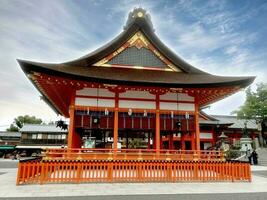 fermer une magnifique Japonais tombeau de fushimi inari dans Kyoto, Japon. photo