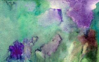 vert- violet aquarelle Contexte texture photo