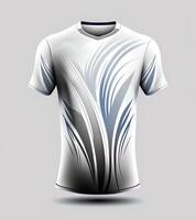.football Jersey modèle pour Football trousse, T-shirt conception.générative ai photo