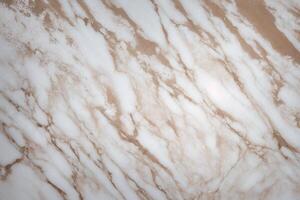 crème marbre texture Contexte modèle. crème pierre surface. abstrait Naturel marbre crème et blanche. génératif ai photo