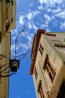 magnifique classique bâtiments dans le vieux ville de corfou dans Grèce photo