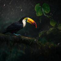 toucan Naturel Contexte. illustration ai génératif photo