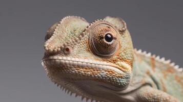 caméléon dans la nature. illustration ai génératif photo