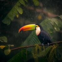 toucan Naturel Contexte. illustration ai génératif photo