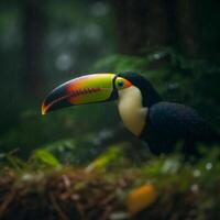 toucan Naturel Contexte. illustration ai génératif photo