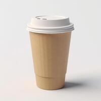 café à aller tasse modèle illustration ai génératif photo