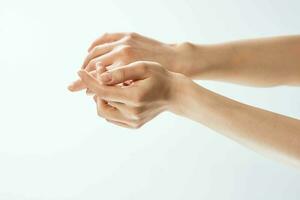 mains crème massage peau se soucier fermer santé lumière Contexte photo
