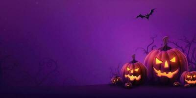 violet Halloween Contexte. illustration ai génératif photo