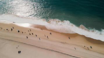 plage et océan. illustration ai génératif photo