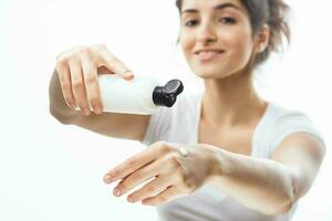 crème pot peau se soucier main lotion produits de beauté lumière Contexte photo