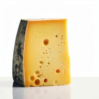 pièce de fromage isolé. illustration ai génératif photo