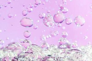 huile abstraite de bulles sous-marines roses. beau concept de photo de haute qualité et résolution