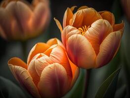 tulipe fleur. génératif ai. photo