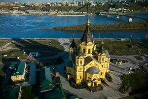 Alexandre Nevsky cathédrale, pris de une quadricoptère. photo
