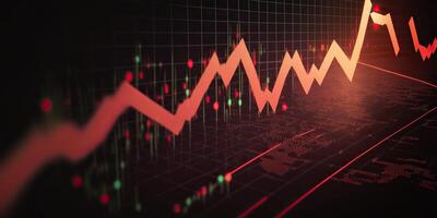 ai génératif. ai généré. affaires graphique Les données forex Stock la finance graphgh. commercialisation le revenu statistique. graphique art photo