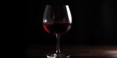 ai généré. ai génératif. proche macro photo moquer en haut de verre du vin rouge. romantique luxe ambiance. graphique art