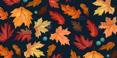 ai génératif. ai généré. l'automne leafes Contexte modèle. pouvez être utilisé pour graphique conception ou décoration. grphique art photo