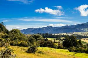 vue de le magnifique montagnes de le municipalité de la calera situé sur le est gammes de le colombien andes photo