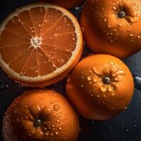 une bouquet de des oranges génératif ai généré photo