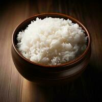 riz sur le bol ai produire photo