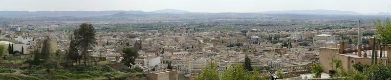 panoramique vue de grenade ville dans andalousie, Espagne photo