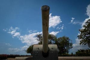 un canon dans le château de montjuic photo